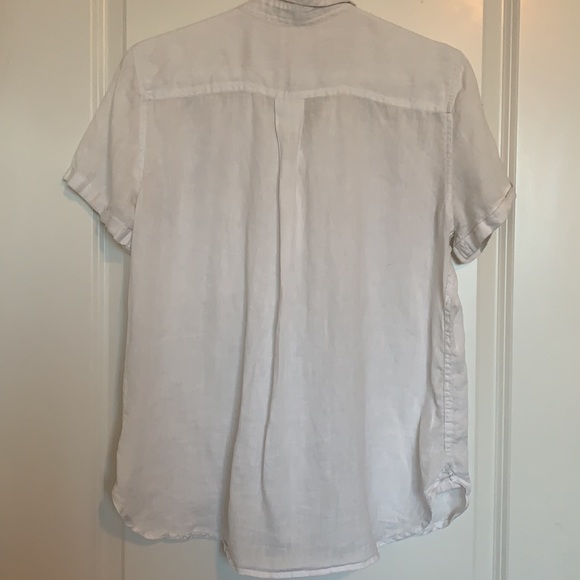 Linen Short Sleeve Top - Picture 2 of 5
